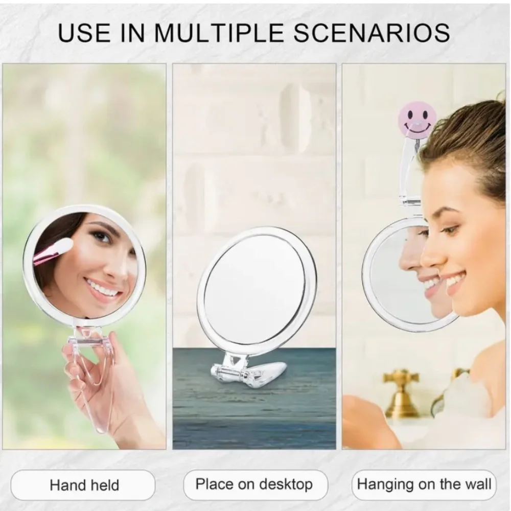 25X Magnifying Mirror with Handle + FREE TWEEZERS